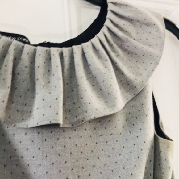 JONES New York Sleeveless Swiss Dot Print Dress - Picture 8 of 14